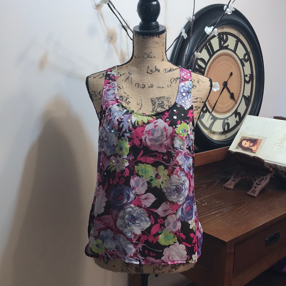 ✨MATERIAL GIRL SEE THROUGH SLEEVELESS BLOUSE✨